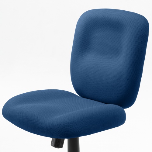 オフィスチェア（事務椅子・ロッキング・防汚生地・キャスター付・ネイビー）