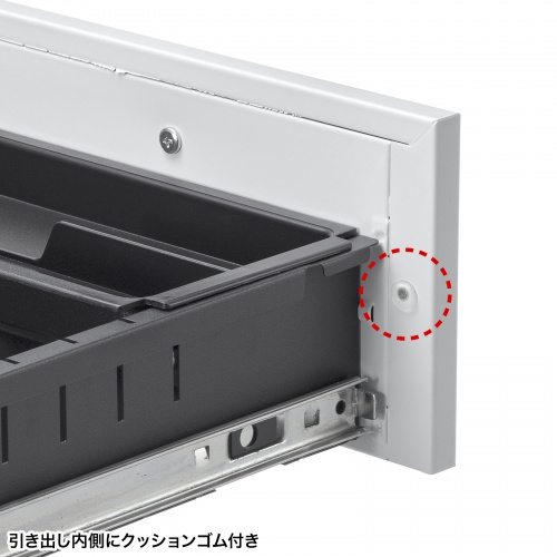 【アウトレット】デスクワゴン（キャビネット・3段・幅60cm・奥行き53.4cm・高さ60cm・グレー）