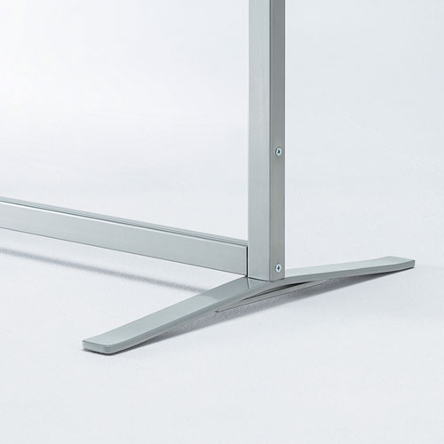 パーティション（クリアパネル・シルバーフレーム・高さ160cm）