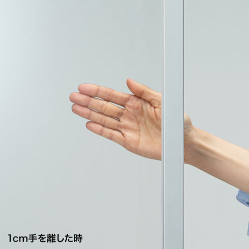 パーティション（クリアパネル・シルバーフレーム・高さ160cm）