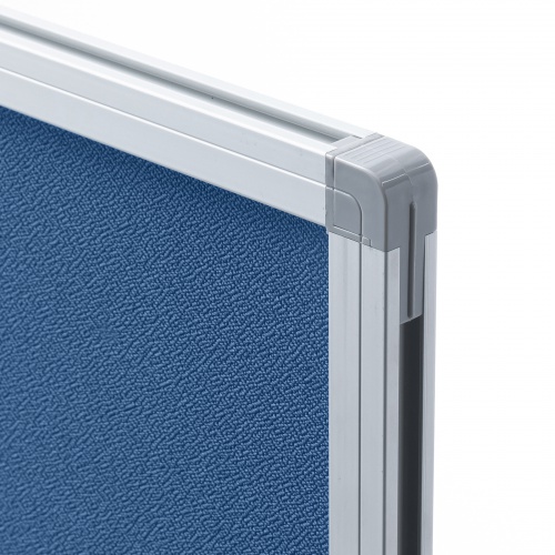 3連結パーティション（幅180cm・高さ180cm・クロスタイプ・ブルー・間仕切り・目隠し・ミーティング・会議室・キャスター）