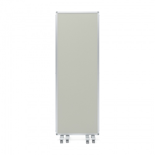 3連結パーティション（幅180cm・高さ180cm・クロスタイプ・グレー・間仕切り・目隠し・ミーティング・会議室・キャスター）