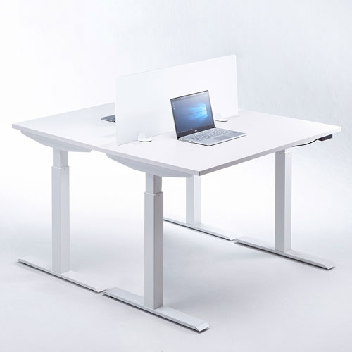 デスクパーティション（自立式・W1000×H360mm・アクリル・半透明）