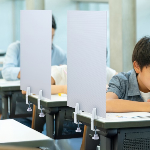 パーティション用クランプ式台座（2個セット）