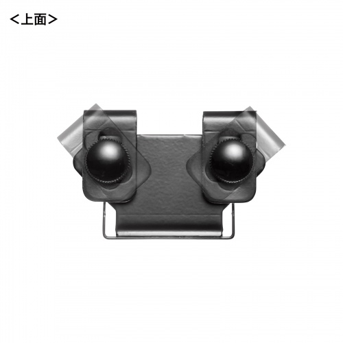 集中ブース用ブラケット（パーティション用・スチール製・引っ掛け式・機器取付用部品）