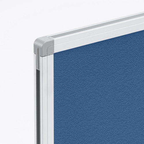 デスクトップパネル（デスクパーテーション・W1200×H400・クロスタイプ・クランプ式・ブルー）