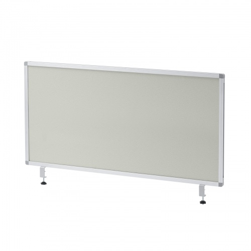 デスクトップパネル（デスクパーテーション・W1200×H600・クロスタイプ・クランプ式・グレー）