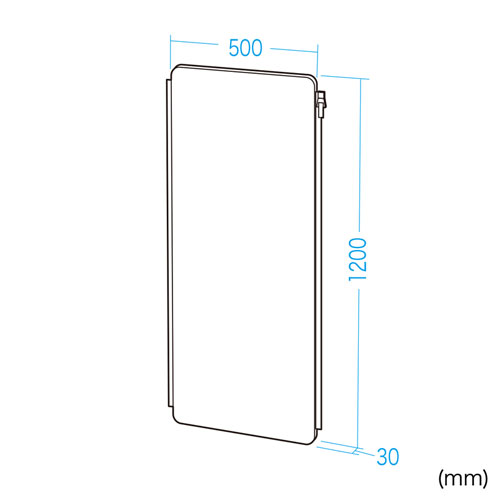 追加用パネル（パーティション・個人ブース・H1200・ファスナー連結・吸音効果・グレー)