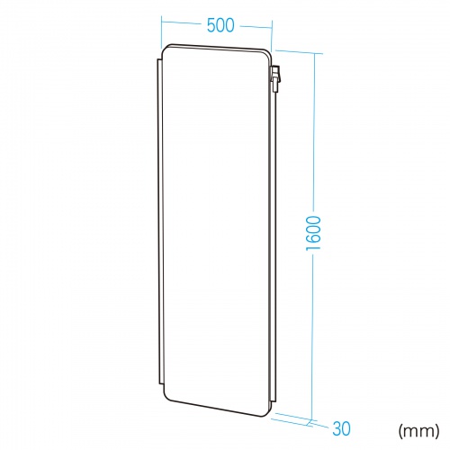パーティションブース増結用パネル（ワークブース・高さ160cmタイプ・サイズ拡大用・幅50cm・ファスナー連結・吸音効果・簡易ブース・ベージュ） SPT-PB002PNBG サンワサプライ