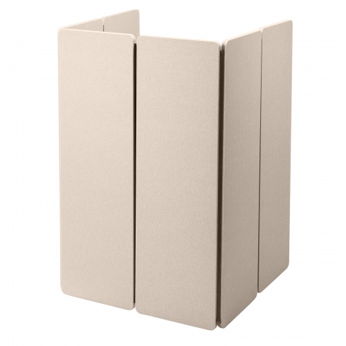 パーティションブース増結用パネル（ワークブース・高さ160cmタイプ・サイズ拡大用・幅50cm・ファスナー連結・吸音効果・簡易ブース・ベージュ） SPT-PB002PNBG サンワサプライ