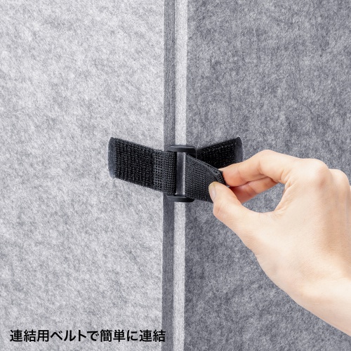 パーティション(ワークブース・個室・ブース・ボックス・自宅・吸音・グレー) SPT-PB003GY サンワサプライ