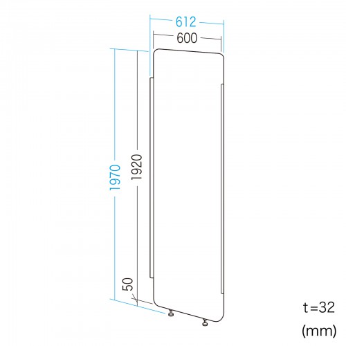 吸音パネル集中ブース用増結パネル（W600）SPT-PB006PNGY