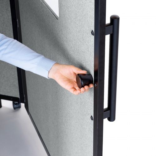 ワークブース（セミクローズ型・個室ブース・ボックス・自宅・WEB会議・吸音・グレー） SPT-PB007GY サンワサプライ