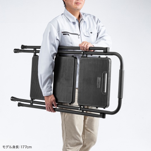 脚立（3段・ブラック） STL-2 サンワサプライ