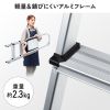 脚立（踏み台・アルミフレーム・折りたたみ・滑り止め付き・持ち手付き・手すり付き・3段・耐荷重150kg）