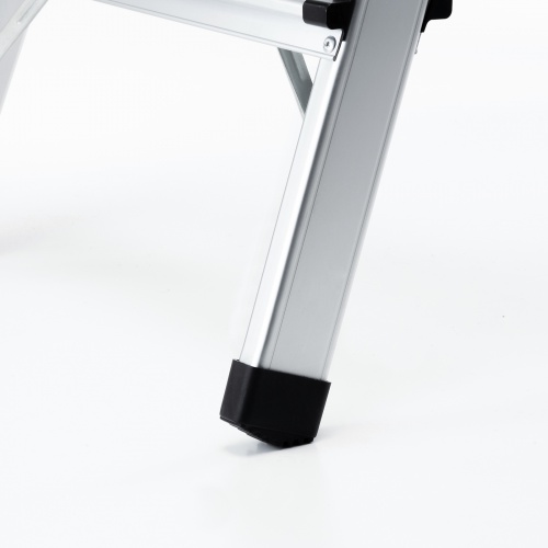 脚立（踏み台・アルミフレーム・折りたたみ・滑り止め付き・持ち手付き・手すり付き・4段・耐荷重150kg）