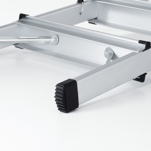 脚立（踏み台・アルミフレーム・折りたたみ・滑り止め付き・持ち手付き・手すり付き・4段・耐荷重150kg）