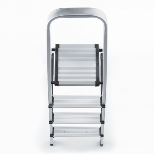 脚立（踏み台・アルミフレーム・折りたたみ・滑り止め付き・持ち手付き・手すり付き・4段・耐荷重150kg）