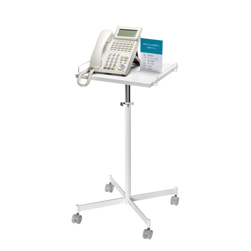 マルチスタンド（WEB会議カメラ台・プロジェクター台・電話台・消毒液台・高さ調整機能・コンパクト・キャスター付き）STN-MT002