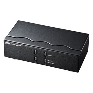 【訳あり 新品】切替器（ディスプレイ・2台・DVI・パソコン・高解像度）SW-EDV2N2 サンワサプライ