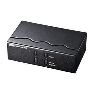 【訳あり 新品】切替器（ディスプレイ・2台・VGA・パソコン・電子式スイッチ・高解像度）SW-EV2N2 サンワサプライ