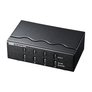 【訳あり 新品】切替器（ディスプレイ・4台・VGA・パソコン・電子式スイッチ・高解像度）SW-EV4N2 サンワサプライ