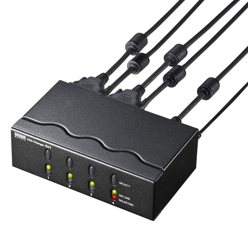 ディスプレイ切替器（画面・モニター・VGA・HD・15pin対応・4回路