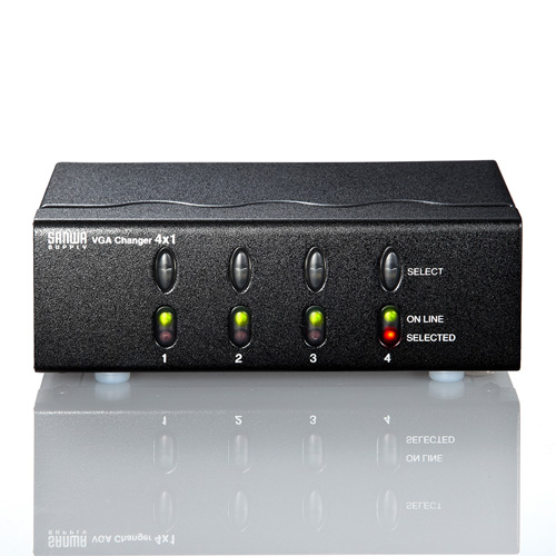 ディスプレイ切替器（画面・モニター・VGA・HD・15pin対応・4回路
