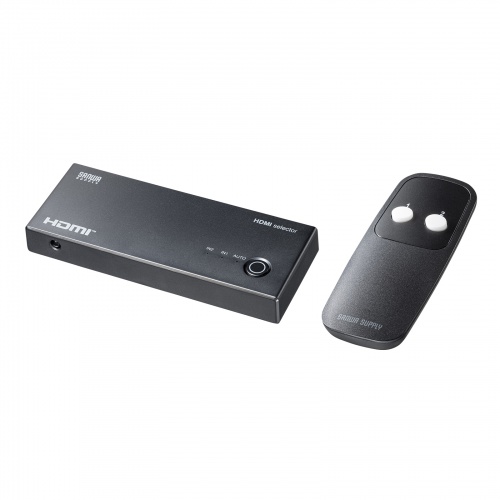 HDMI切替器（2入力1出力・4K/60Hz対応・HDR・HDCP2.3対応・リモコン付き・自動切替・本体ボタン操作・Type-C給電・テレビ・モニター・ゲーム機向け）