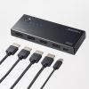 HDMI切替器（3入力1出力・4K/60Hz対応・HDR・HDCP2.3対応・リモコン付き・自動切替・本体ボタン操作・Type-C給電・テレビ・モニター・ゲーム機向け）