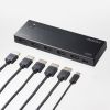 HDMI切替器（4入力1出力・4K/60Hz対応・HDR・HDCP2.3対応・リモコン付き・自動切替・本体ボタン操作・Type-C給電・テレビ・モニター・ゲーム機向け）