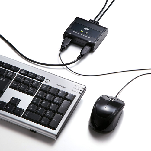 パソコン切替器（キーボード・マウス用・2：1・USB） SW-KM2UU サンワサプライ