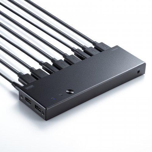 HDMIパソコン切替器（デュアルディスプレイ・2画面同時出力・4K対応・エミュレーション非搭載・2:1）