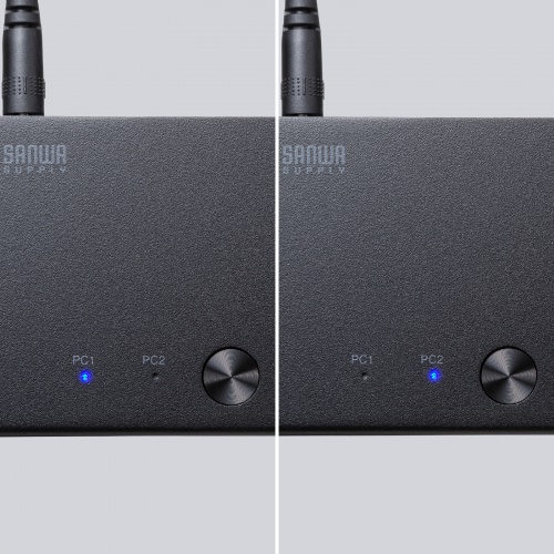 HDMIパソコン切替器（デュアルディスプレイ・2画面同時出力・4K対応・エミュレーション非搭載・2:1）