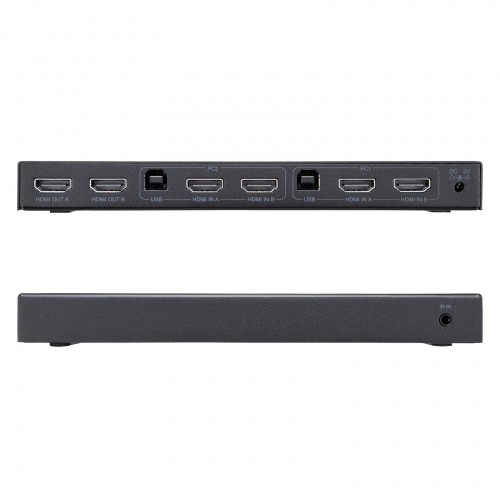 HDMIパソコン切替器（デュアルディスプレイ・2画面同時出力・4K対応・エミュレーション非搭載・2:1）