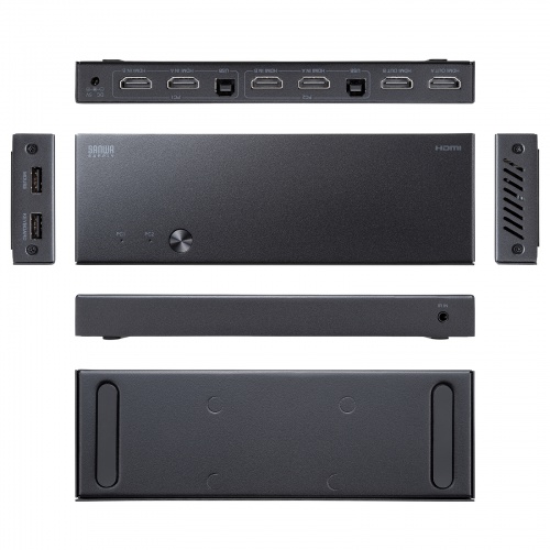 HDMIパソコン切替器（デュアルディスプレイ・2画面同時出力・4K対応・エミュレーション非搭載・2:1）