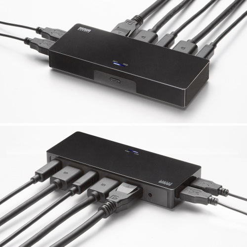 パソコン自動切替器（DisplayPort対応・2:1・4K/60Hz・エミュレーション非搭載・マウス・キーボード）