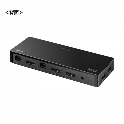 HDMIパソコン切替器（4K対応・エミュレーション非搭載・2：1） SW-KVM2HUUS サンワサプライ