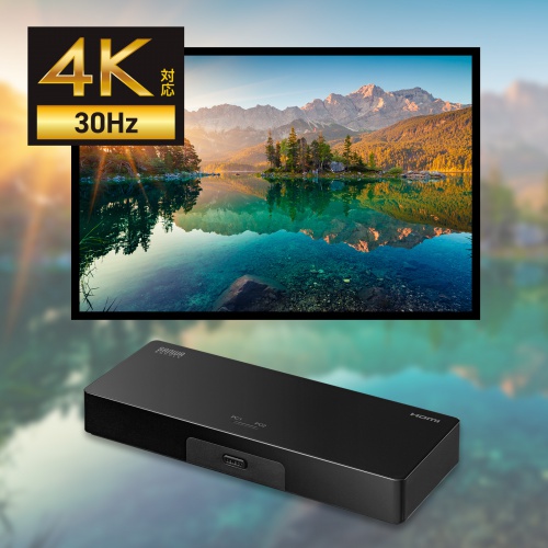 HDMIパソコン切替器（4K対応・エミュレーション非搭載・2：1） SW-KVM2HUUS サンワサプライ