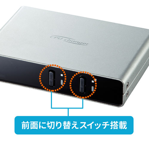 パソコン自動切替器（VGA・USB対応・2:1・コンパクト・切替ロック付き） SW-KVM2LUN2 サンワサプライ