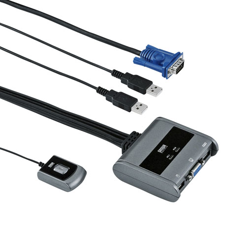 パソコン切替器（VGA・USB対応・2:1・エミュレーション非搭載・手元スイッチ付き） SW-KVM2UUSN2 サンワサプライ