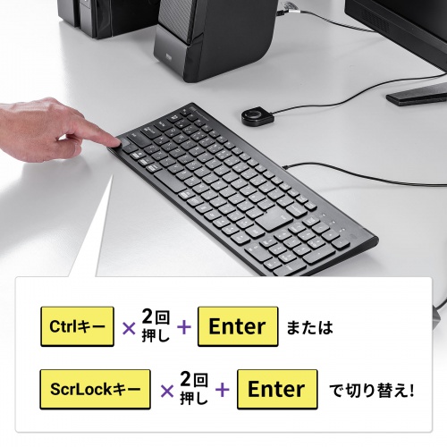 パソコン自動切替器（2:1・DisplayPort対応・手元スイッチ付き） サンワサプライ SW-KVM2WDPU サンワサプライ
