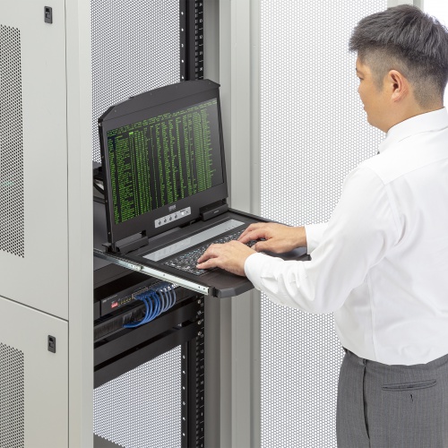 コンソールドロワー｜KVM・ラックマウント型・1U・18.5インチ・USB/VGA対応