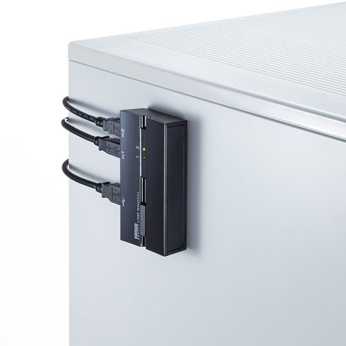 USB切替器（2台・手動・コンパクト・USB2.0・マグネット・磁石・コンパクト・パソコン）SW-US22MG サンワサプライ