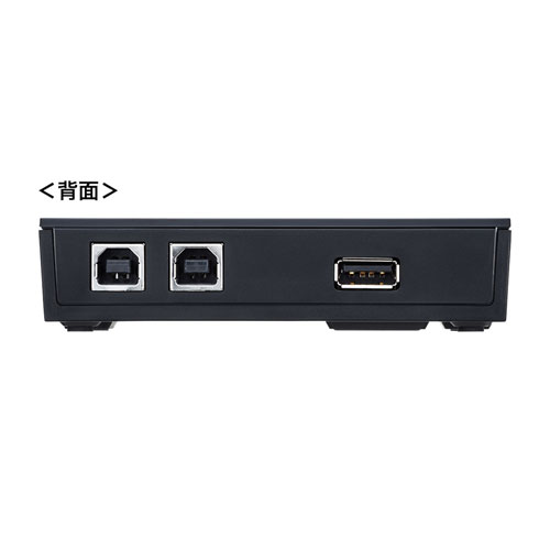 USB切替器（2台・手動・コンパクト・USB2.0・マグネット・磁石・コンパクト・パソコン）SW-US22MG サンワサプライ