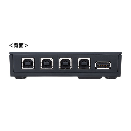 USB切替器（4台・手動・コンパクト・USB2.0・マグネット・磁石・コンパクト・パソコン）SW-US24MG サンワサプライ