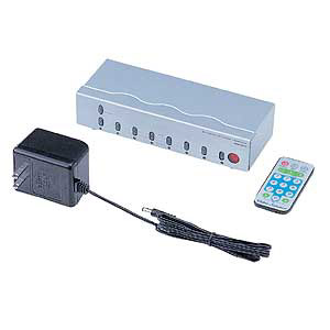 SW-V81RM リモートモニター切替器 サンワサプライ】リモコン付きで離れた場所からも切替えが可能！会議や