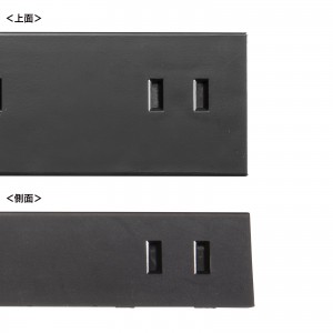 電源タップ（2Pプラグ・10個口・強力ネオジムマグネット・シャッター付き・ACアダプタ対応・1m・ブラック） TAP-2210-1BK サンワサプライ