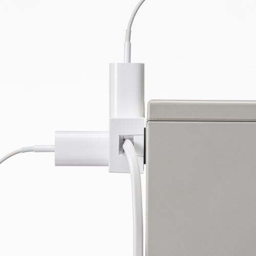 電源タップ（2Pプラグ・10個口・強力ネオジムマグネット・シャッター付き・ACアダプタ対応・1m）