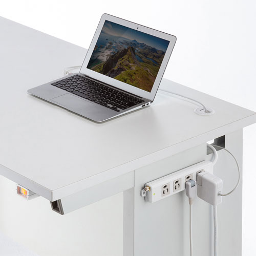 電源タップ(延長コード・5m・3P・4個口・マグネット・抜け止め・おすすめ・おしゃれ・ホワイト)  TAP-5433MGN2-5 サンワサプライ